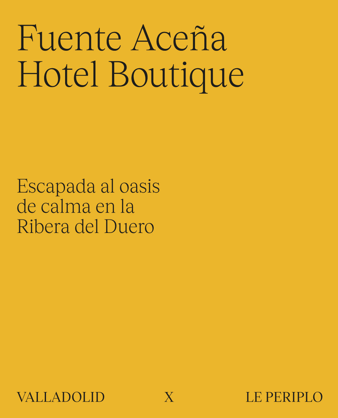 Guía exclusiva de Fuente Aceña Hotel Boutique